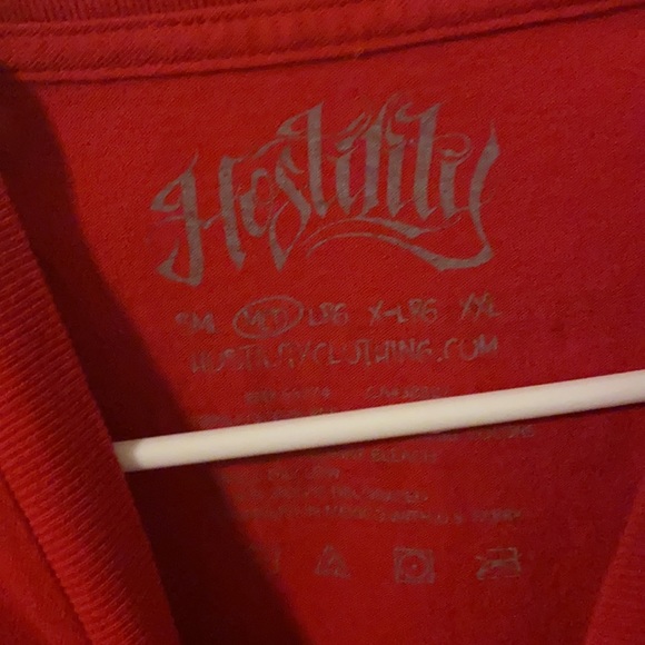 Red and black hostility trust no one shirt - Picture 2 of 3